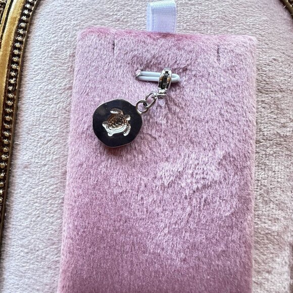 Sea Turtle Charm Pendant Stainless Steel With Lobster Claw Clasp & White Epoxy - Picture 9 of 12